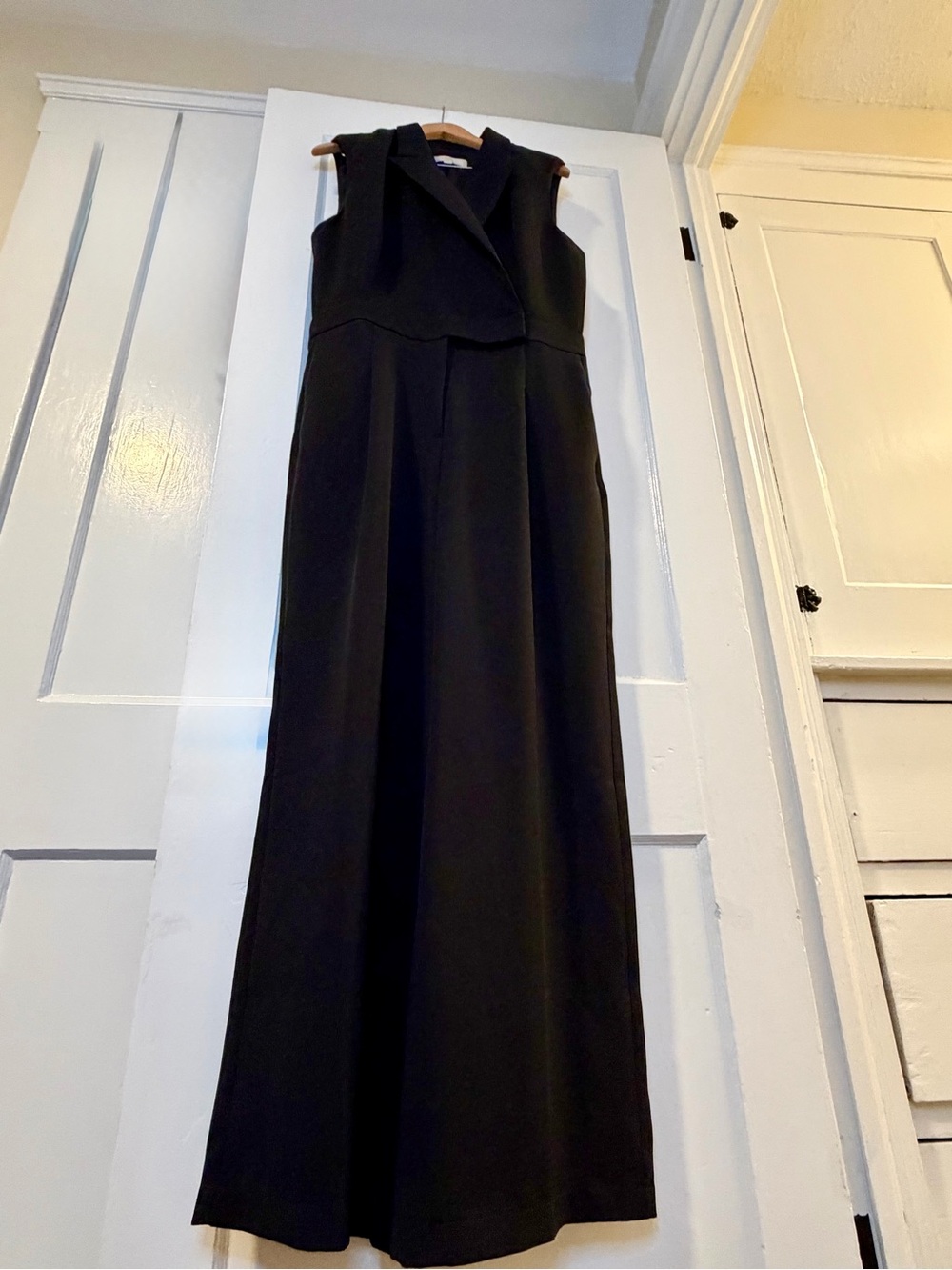 LOFT Black Sleeveless Blazer Jumpsuit - Picture 2 of 8